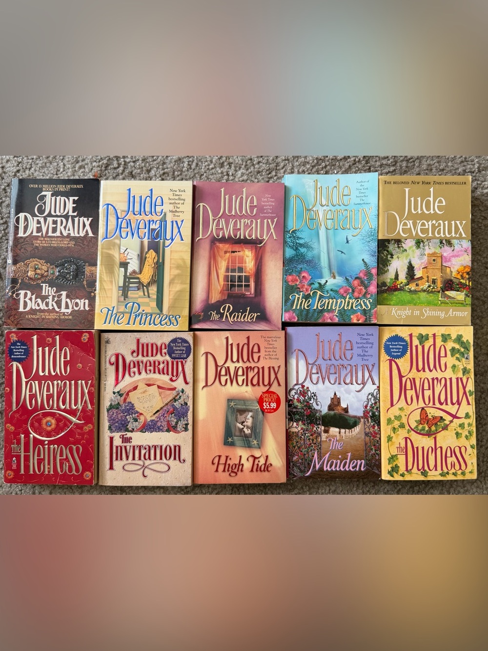 Jude Deveraux Paperback Romance Book Lot